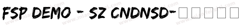 FSP DEMO - Sz Cndnsd字体转换